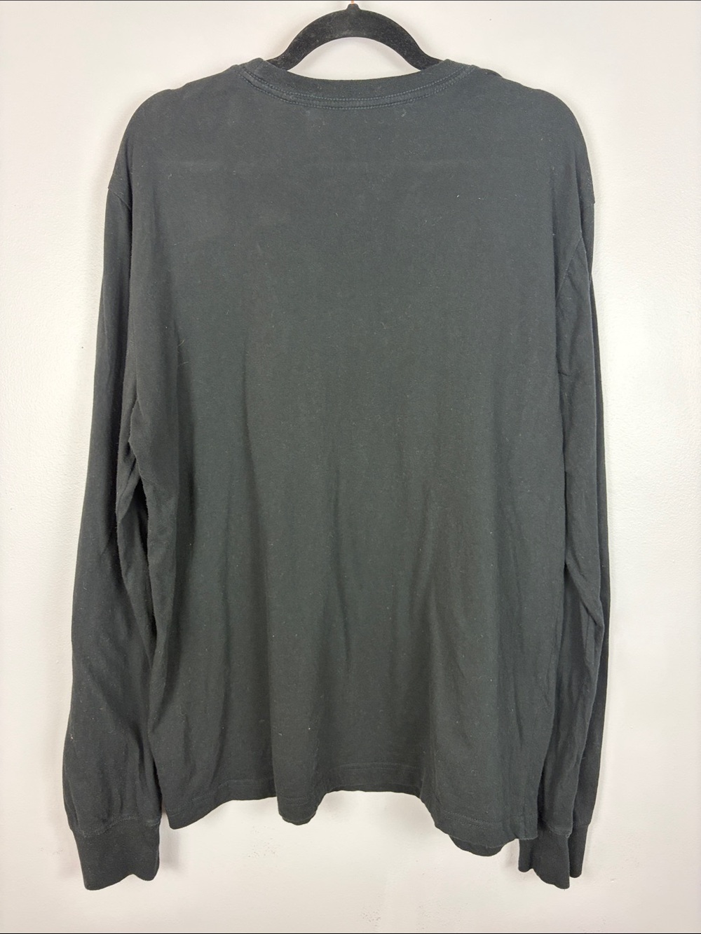 Roots Canada Athletic Goods Logo Long Sleeve Tee Black 100% Cotton Size Large - Picture 12 of 12